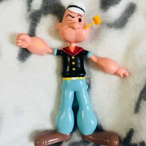 1993 Vintage Popeye the Sailor Man 6.5” Bendable PVC Figurine